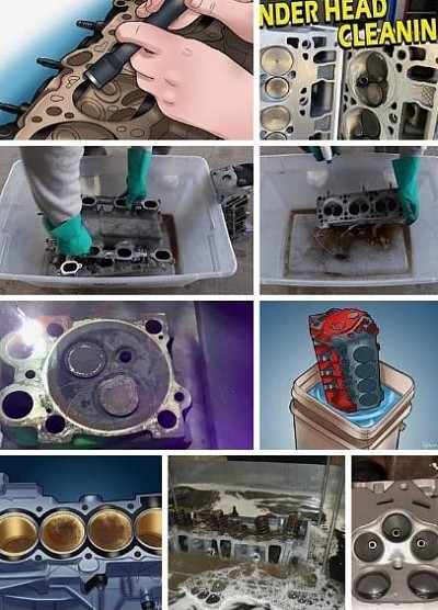 Cylinder Head Chemical Cleaning
